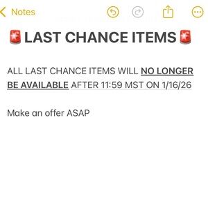 🚨 LAST CHANCE SALE 🚨